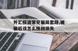 外汇投资常见骗局套路,被骗后该怎么挽回损失(外汇投资常见骗局套路,被骗后该怎么挽回损失呢)